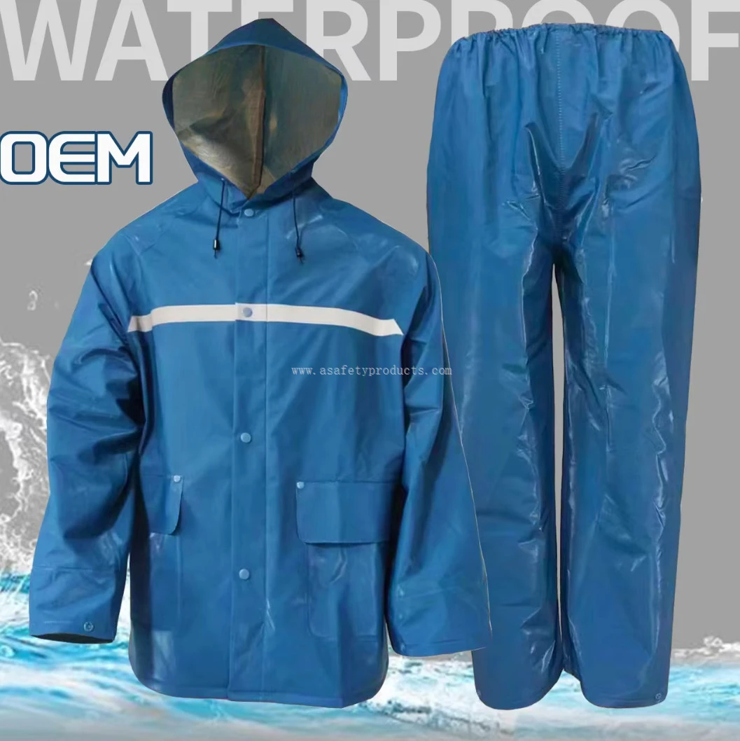 High Visibility Rain Suit With Pants Set