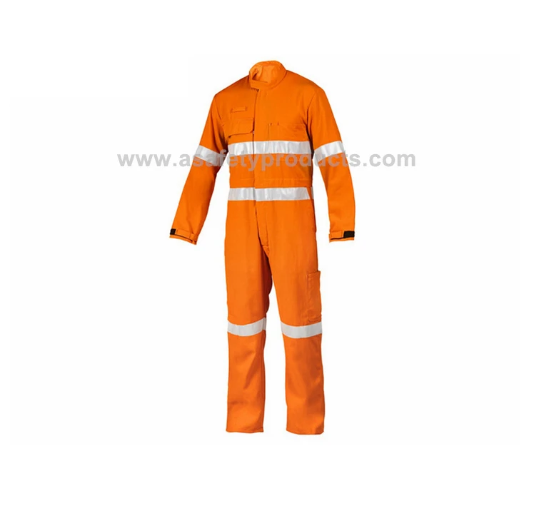 Cov txiv neej ua haujlwm Reflective Safety Coverall